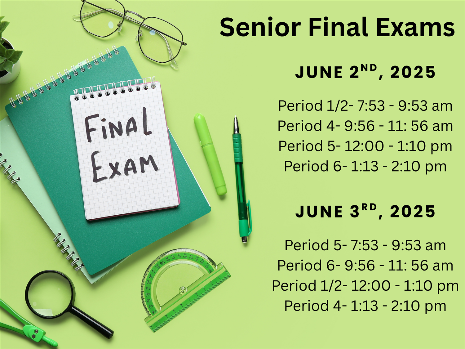 senior final exams